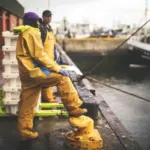 fisherman at work