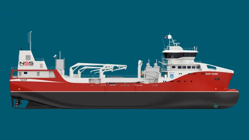 Rendering of the HAV 595 design live fish carrier