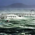 fish pen at sea